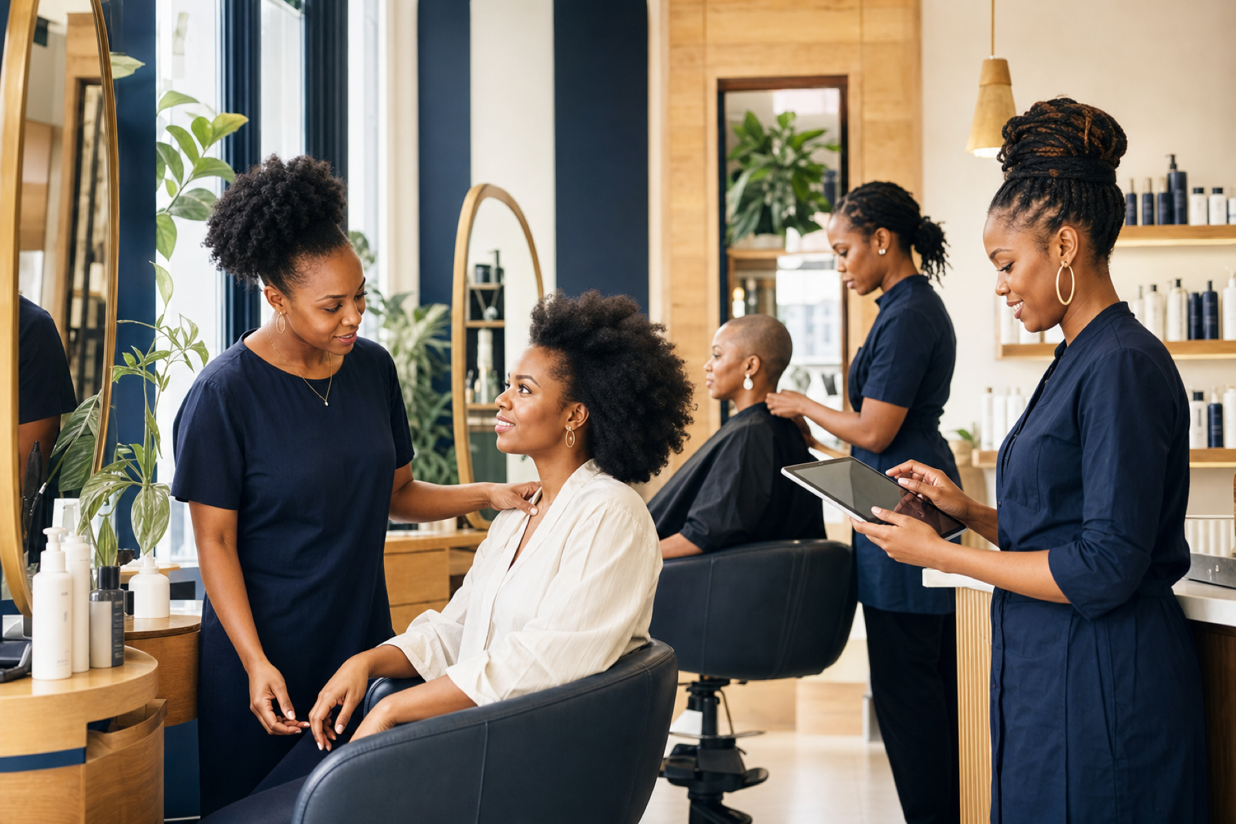 Connected salon commerce community